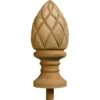 7 1/2 X 3 Willamsport Spiral Finial In Red Oak