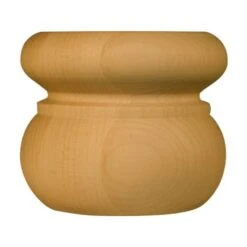 3 X 3 3/8 Sapelo Round Bun Foot In Alder