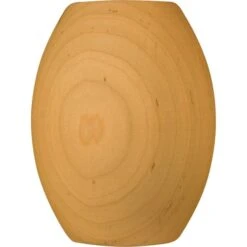 4 1/2 X 3 3/8 Egg Round Bun Foot In Hickory