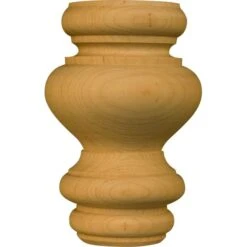 4 X 2 5/8 Georgia Round Bun Foot In Knotty Pine