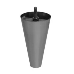 5 X 2 3/4 X 2 3/4 Du Pont Vanity Leg In Gun Metal Gray Finish