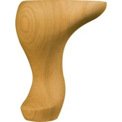 6 X 4 1/2 Winged Corner Queen Anne Foot In Black Walnut