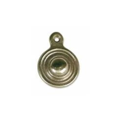1 7/8 X 1 3/8 X 3/8 Solid Brass Escutcheon With Screw In Hardware