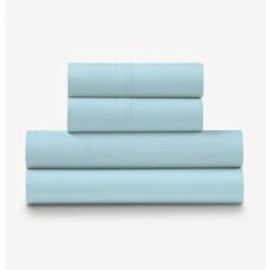 100% Cotton Percale 300TC 4-Piece Sheet Set - Aqua / Cal King 4-Piece Sheet Set -Zoro Tools Shop PG20Goods20LLC EJH300xxOSSxxAQxx5xxPicturexx1xxCRMxxbcf612