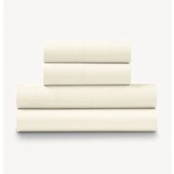100% Cotton Sateen 500TC 4-Piece Sheet Set - Cream / Queen -Zoro Tools Shop PG20Goods20LLC EJH500xxOSSxxCRxx2xxCRMxxdb2789