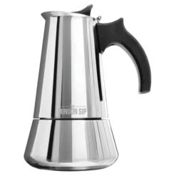 Induction Stovetop Espresso Maker 6 Cup, Silver