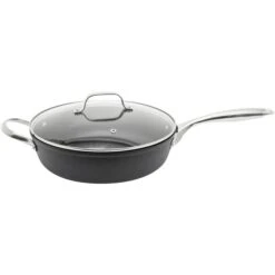 THE ROCK By Starfrit 11-Inch Deep Diamond Fry Pan