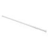 Shower Rod, Adjusts 36 In. - 60 In., Steel And Plastic, White