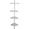 Shower Caddy 4-Shelf Pole Wht
