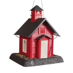 SCHOOL HOUSE BIRD FEEDER