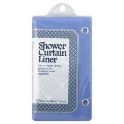 Blue Shower Curtain Liner