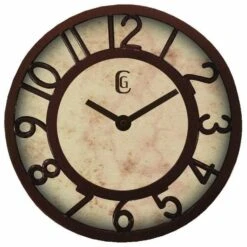 8.25 Antique Finish Plastic Wall Clock