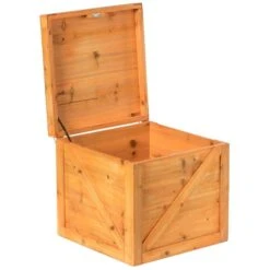 Vintiquewise Square Decorative Wooden Chest Trunk - Large -Zoro Tools Shop Quickway20Imports20Inc 685896xx982b90