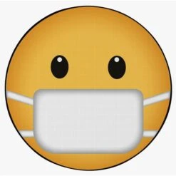 Emoji Style Round Funny Smiley Face Kids Area Rug, Mask Emoji Rug, 24 X24 -Zoro Tools Shop Quickway20Imports20Inc 699157xx0948d9