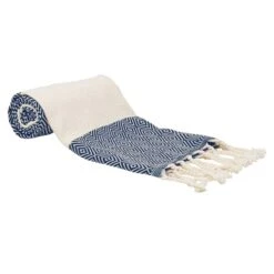 100% Cotton Turkish Hand Towels, 18 X 40 Diamond Peshtemal Kitchen And Bath Towels, Navy, PK 2 -Zoro Tools Shop Quickway20Imports20Inc 751078xx2cf71e