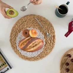 Vintiquewise 15 Decorative Weave Water Hyacinth Round Mat Charger Plates For Dining Table -Zoro Tools Shop Quickway20Imports20Inc 761636xx894409