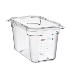 FOOD PAN PC GN1/4, 3.9qt TRANSPARENT, 10 3/8" X 6 3/8" X 6"