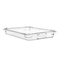 FOOD PAN PC GN1/1, 8.8qt TRANSPARENT, 20 7/8" X 12 3/4" X 2 1/2"