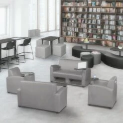 Supernova Tablet Arm Loveseat W/ Storage- Grey/Ash Grey -Zoro Tools Shop Regency20Inc 7702AGGYxx5xx794146