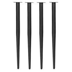 Kahlo Tapered Post Legs (Set Of 4)- Black
