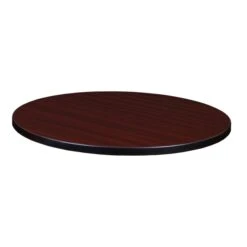 Round Laminate Table Top , Mahogany Tabletop Laminate