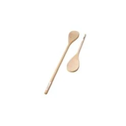 Wooden Spoon, 12" Long, Oval Bowl, Hardwood