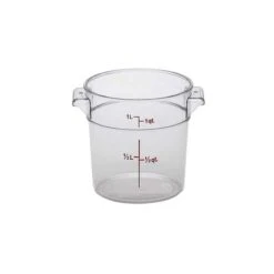 Food Storage Round 2 Qt Clear Polycarbonate