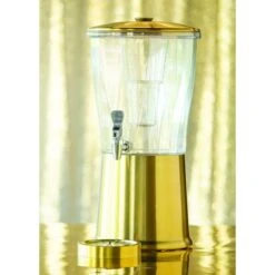 Beverage Dispenser, Round, 3 Gallon, Stainless Steel, Vintage Gold -Zoro Tools Shop Service20Ideas20Inc CBDRT3VGSSxxHiGlamxxAxx74a8eb