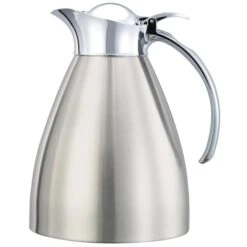 Marquette Series Flip Top Stainless Vacuum Insulated Carafe, 33.8 Ounce, Brushed