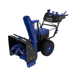 96V 24-In Dual Stage Snow Blower, Kit W/4 X 24V 12Ah Batteries And Quad Charger