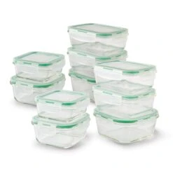 EatNeat 20Piece Set Of 10 Glass Food Storage Container Bundle