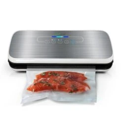 Vacuum Sealer With Wine Stopper Silver