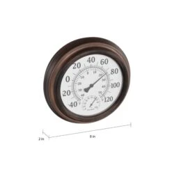 Wall Thermometer Decorative Indoor/Outdoor Temperature And Hygrometer Humidity Gauge, 5.5" Display -Zoro Tools Shop TG20Midco20LLC20dba20Trademark20Global20LLC 50xxlg1077xx1