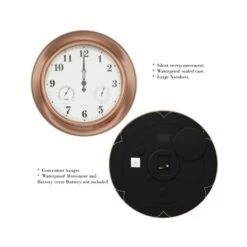 Nature Spring Copper Clock Thermometer Hygrometer -Zoro Tools Shop TG20Midco20LLC20dba20Trademark20Global20LLC 50xxlg1223xx3