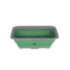 Collapsible Multiuse Wash Bin Tub-Ice Bucket With 10-liter Capacity For Camping, Tailgating (Green)