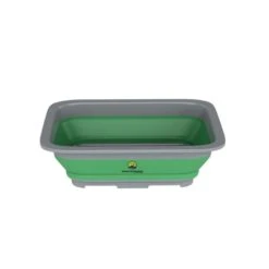 Collapsible Multiuse Wash Bin Tub-Ice Bucket With 10-liter Capacity For Camping, Tailgating (Green)