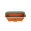 Collapsible Multiuse Wash Bin, Portable Basin/Dish Tub/Ice Bucket With 10-liter Capacity (Orange)