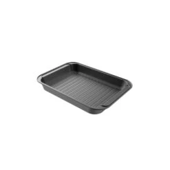 Roasting Pan With Flat Rack Nonstick Oven Roaster, Grid To Drain Fat And Grease Kitchen Cookware