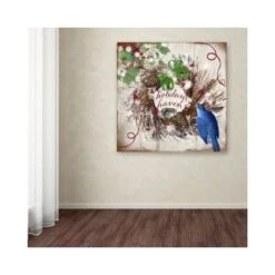 Color Bakery 'Bluebird Christmas II' Canvas Art, 24x24 -Zoro Tools Shop TG20Midco20LLC20dba20Trademark20Global20LLC ali4082xxv3