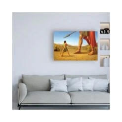 Dan Craig 'David And Goliath' Canvas Art, 22x32 -Zoro Tools Shop TG20Midco20LLC20dba20Trademark20Global20LLC ali46403xxv3