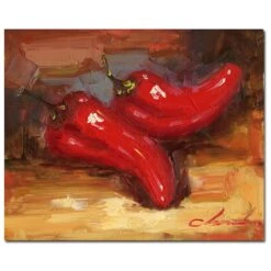 'Chili Peppers' Canvas Art, 18x24
