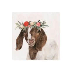 Victoria Borges 'Garden Goat Ii' Canvas Art, 14x14