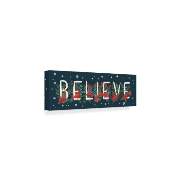 Janelle Penner 'Christmas Bloom Viii' Canvas Art, 8x24 4 Janelle Penner 'Christmas Bloom Viii' Canvas Art, 8x24 - Image 4