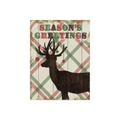 Michael Mullan 'Simple Living Holiday Deer' Canvas Art, 24x32