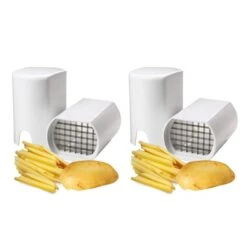 French Fries, Fruit, Vegetable Cutter And Dicer Tool, 2PK