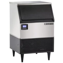 Intelligent Series Self-Contained Ice Machine, 260 Lbs, Dice Cubes, Stainless Steel With Black Trim