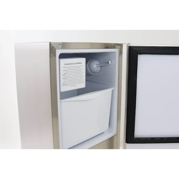 Shallow Depth Outdoor Built-In Undercounter Ice Maker, 15 In., 25 Lbs, Crescent Cubes, Stainless Steel 2 Shallow Depth Outdoor Built-In Undercounter Ice Maker, 15 In., 25 Lbs, Crescent Cubes, Stainless Steel - Image 2