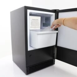 Countertop Or Built-In Ice Maker, 15 In.W, 15 Lbs, Crescent Ice Cubes, Black With Stainless Steel Door 11 Countertop Or Built-In Ice Maker, 15 In.W, 15 Lbs, Crescent Ice Cubes, Black With Stainless Steel Door -Zoro Tools Shop The20Legacy20Companies qqxdm6vfgvtsckms1u37xx75cfba