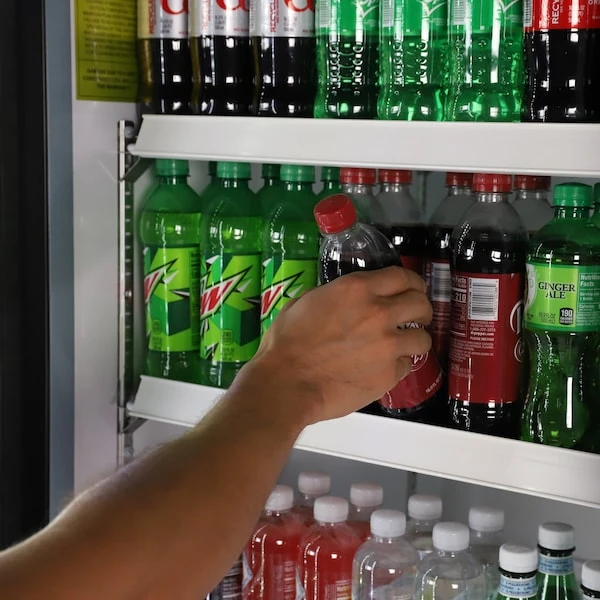 Triple Glass Door Merchandiser Refrigerator, Large, 81 In.W, 73 Cu. Ft., In Black 2 Triple Glass Door Merchandiser Refrigerator, Large, 81 In.W, 73 Cu. Ft., In Black - Image 2