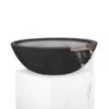 33 Round Sedona Water Bowl - GFRC Concrete - Black -
